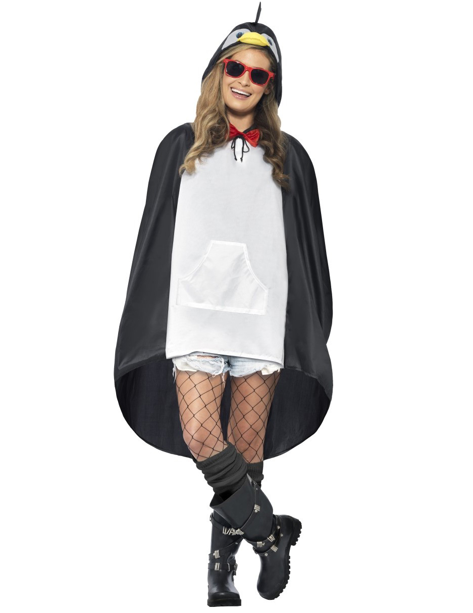 Party Poncho Pinguin schwarz-weiss von SMIFFY'S