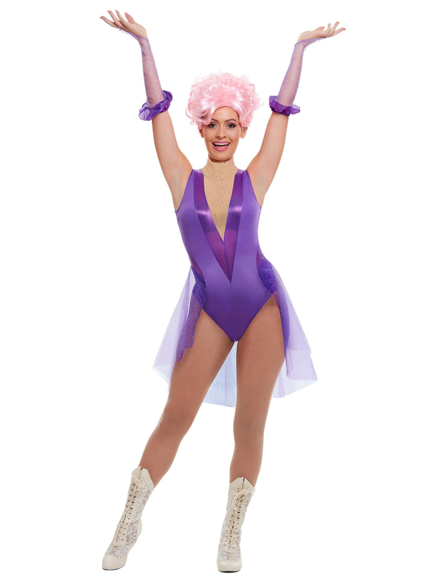 Trapezkünstlerin-Kostüm für Damen Faschingskostüm violett Trapezkünstlerin-Kostüm für Damen Faschingskostüm violett von SMIFFY'S