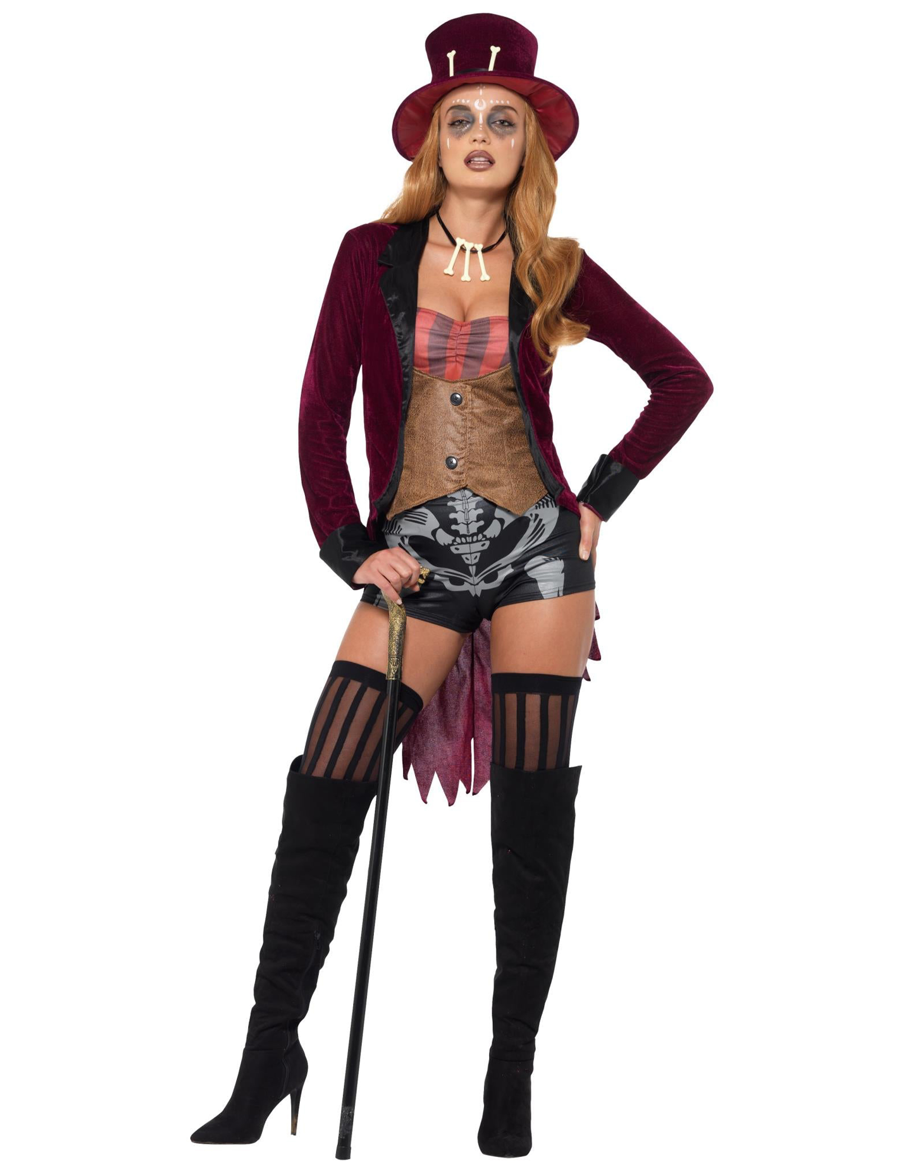 Voodoo-Kostüm für Damen Halloween-Kostüm rot-braun Voodoo-Kostüm für Damen Halloween-Kostüm rot-braun von SMIFFY'S