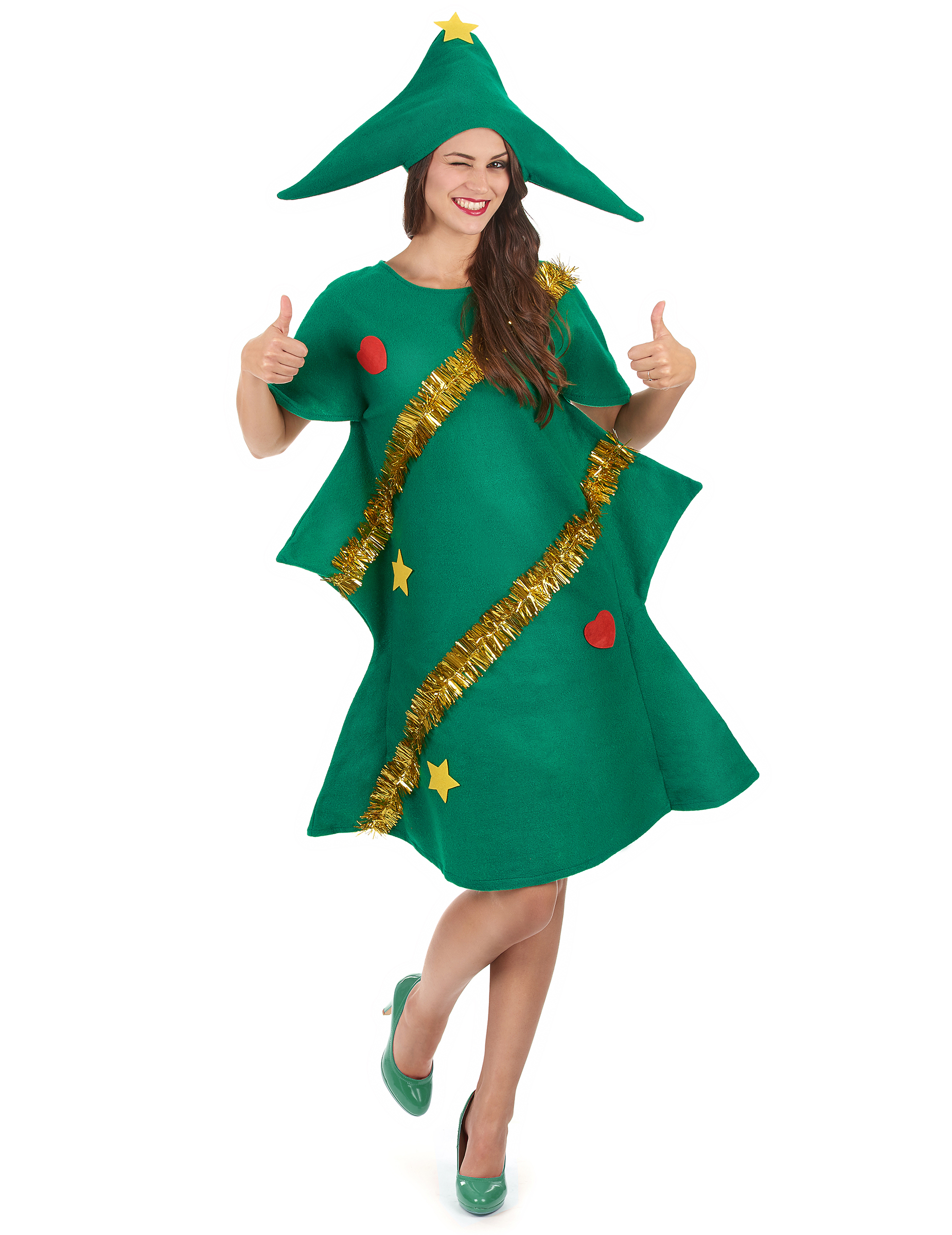 Weihnachtsbaum Damenkostüm Christbaum grün-gold Weihnachtsbaum Damenkostüm Christbaum grün-gold von SMIFFY'S