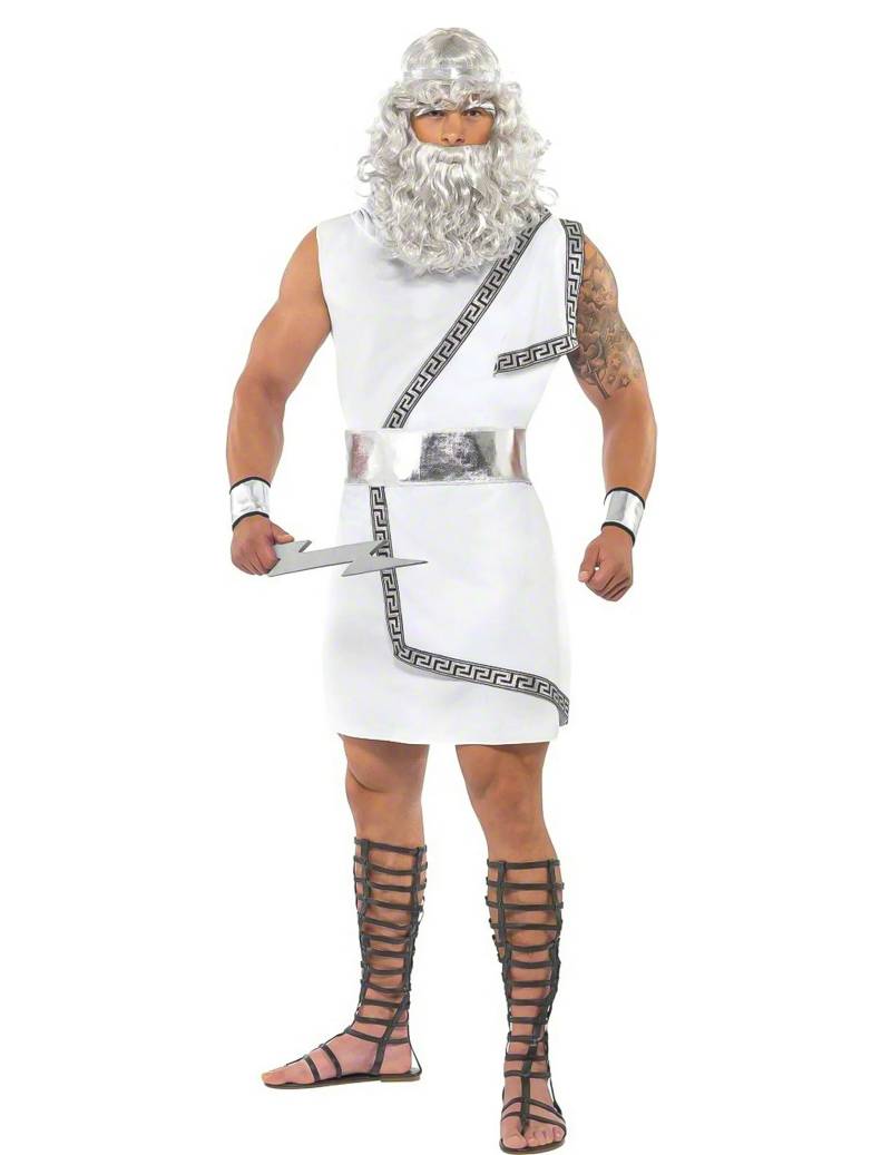 Zeus Antike Kostüm Gott weiss-silber von SMIFFY'S