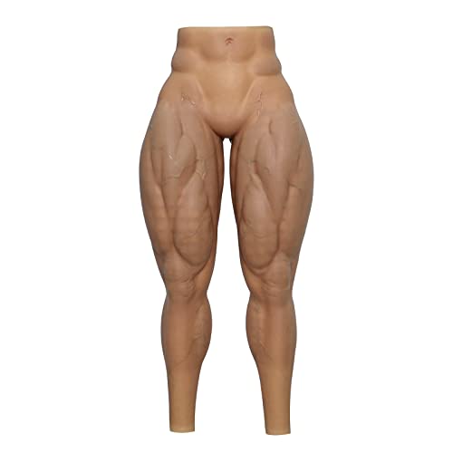 SMITIZEN Silikon Muskelhose Muskelanzug männliche Beine realistisch Kostüm für Cosplay Karneval Pride Parade Halloween (Hellbraun) von SMITIZEN
