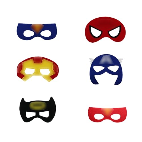 Avengers Kindermaske Kostüm Superheld Cosplay Masken Superhero Geburtstag Maske Superhelden Cartoon Maske Rächer Geburtstag Masken Super Hero Kinder Masken Batman Masken Kinder Marvel Party Maske von SMLHPARTY