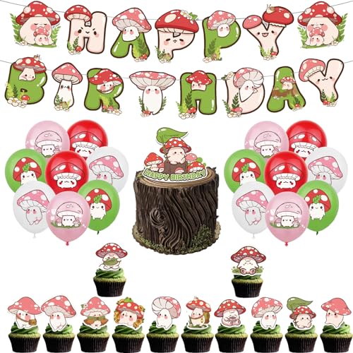 Fliegenpilze Kindergeburtstag Deko Mushroom Geburtstag Deko Pilz Deko Geburtstag Fliegenpilze Geburtstag Luftballons Pilze Luftballons Geburtstag Pilz Kuchen Topper Mushrooms Girlande Geburtstag von SMLHPARTY