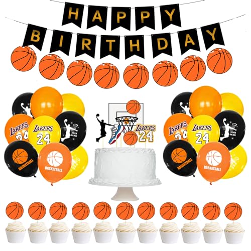 Geburtstag Party Deko Basketballfans Geburtstag Luftballons Basketball Torten Topper Basketball Geburtstag Girlande Basketballfans Geburtstag Deko Basketball Luftballons Deko Geburtstag von SMLHPARTY