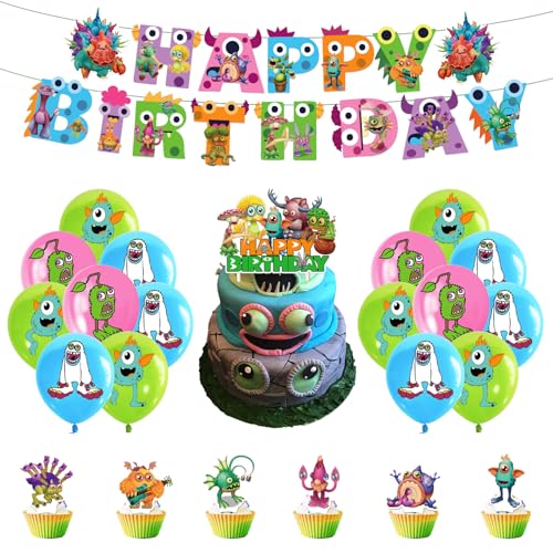 Singende Monster Geburtstag Deko Singing Monsters Party Deko Geburtstag My Singing Monsters Luftballons Geburtstag My Singing Monster Kuchentopper Geburtstag Singing Monsters Geburtstag Girlande von SMLHPARTY