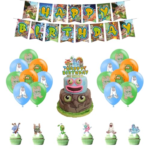 Singende Monster Geburtstagsdeko Singing Monsters Geburtstag Party Deko Singende Monster Geburtstag Luftballons My Singing Monster Kuchendeko Geburtstag My Singing Monster Geburtstag Girlande von SMLHPARTY