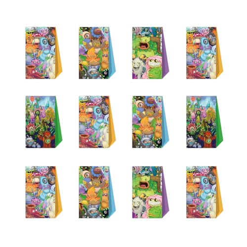Singende Monster Geschenktaschen Klein Singing Monsters Geschenktüten Candy My Singing Monsters Süßigkeiten Tüten Singing Monsters Kindergeburtstag Tüten My Singing Monster Tüten Kindergeburtstag von SMLHPARTY
