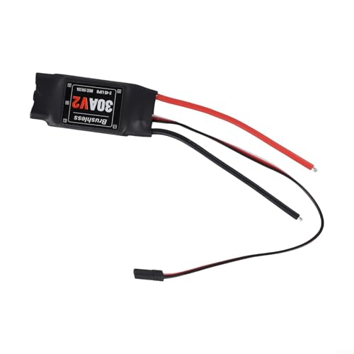 SMZhomeone Brushless ESC 2-4S 30A mit 5V2A UBEC RC Präzises Bremssystem Drei verschiedene Start-Modi für verschiedene Stile und Vorlieben (B) von SMZhomeone