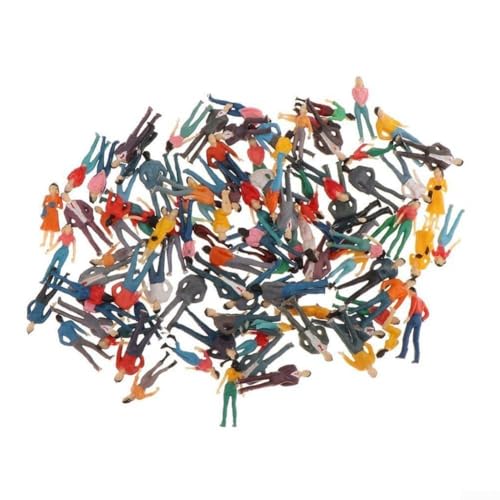SMZhomeone Lively 50 Stück sortierte farbige Figuren, die Ihr Modelleisenbahn-Erlebnis verbessern SMZhomeone Lively 50 Stück sortierte farbige Figuren, die Ihr Modelleisenbahn-Erlebnis verbessern von SMZhomeone