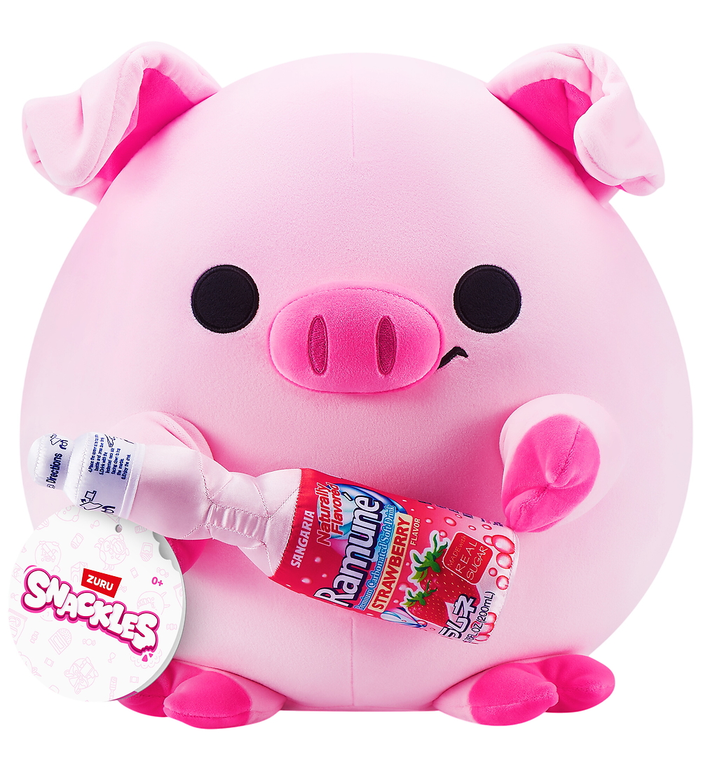 Snackles Kuscheltier - 20 cm - Das Schwein Anna m. Sangaria Stra - SNACKLES - One Size - Kuscheltiere von SNACKLES
