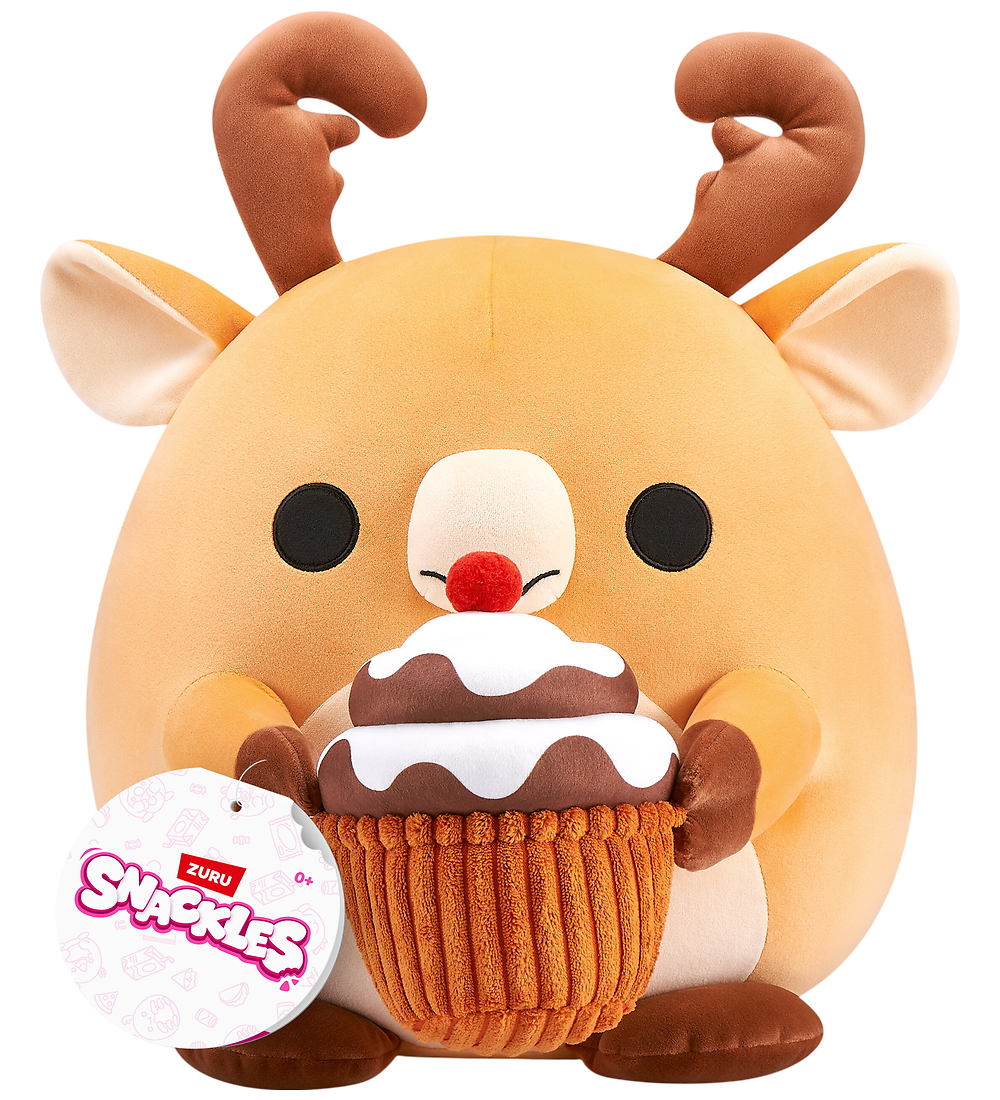 Snackles Kuscheltier - 20 cm - Elch Jaime m. Schokoladenmousse - SNACKLES - One Size - Kuscheltiere von SNACKLES