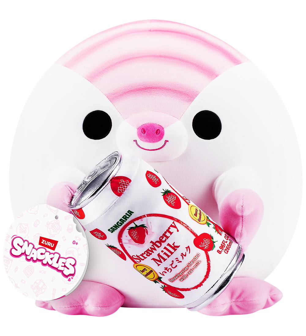 Snackles Kuscheltier - 20 cm - Gürteltier Lucy m. Strawberry Mil - SNACKLES - One Size - Kuscheltiere von SNACKLES