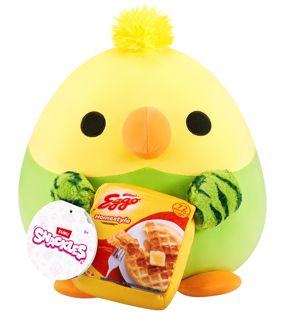 Snackles Kuscheltier - 20 cm - Papagei Bliss m. Eggo Waffeln - SNACKLES - One Size - Kuscheltiere von SNACKLES