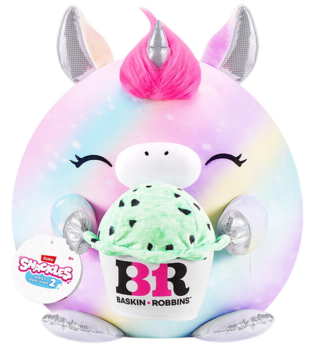 Snackles Kuscheltier - 25 cm - Das Einhorn Marty m. Baskin Robbi - SNACKLES - One Size - Kuscheltiere von SNACKLES