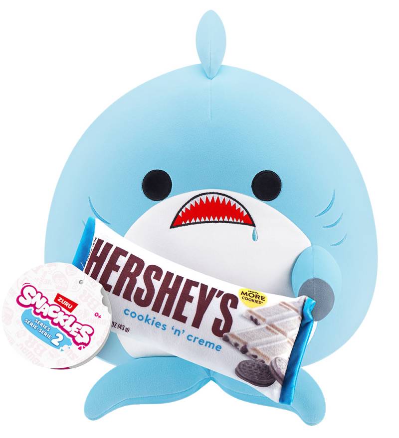 Snackles Kuscheltier - 25 cm - Der Hai Seth m. Hershey's - SNACKLES - One Size - Kuscheltiere von SNACKLES