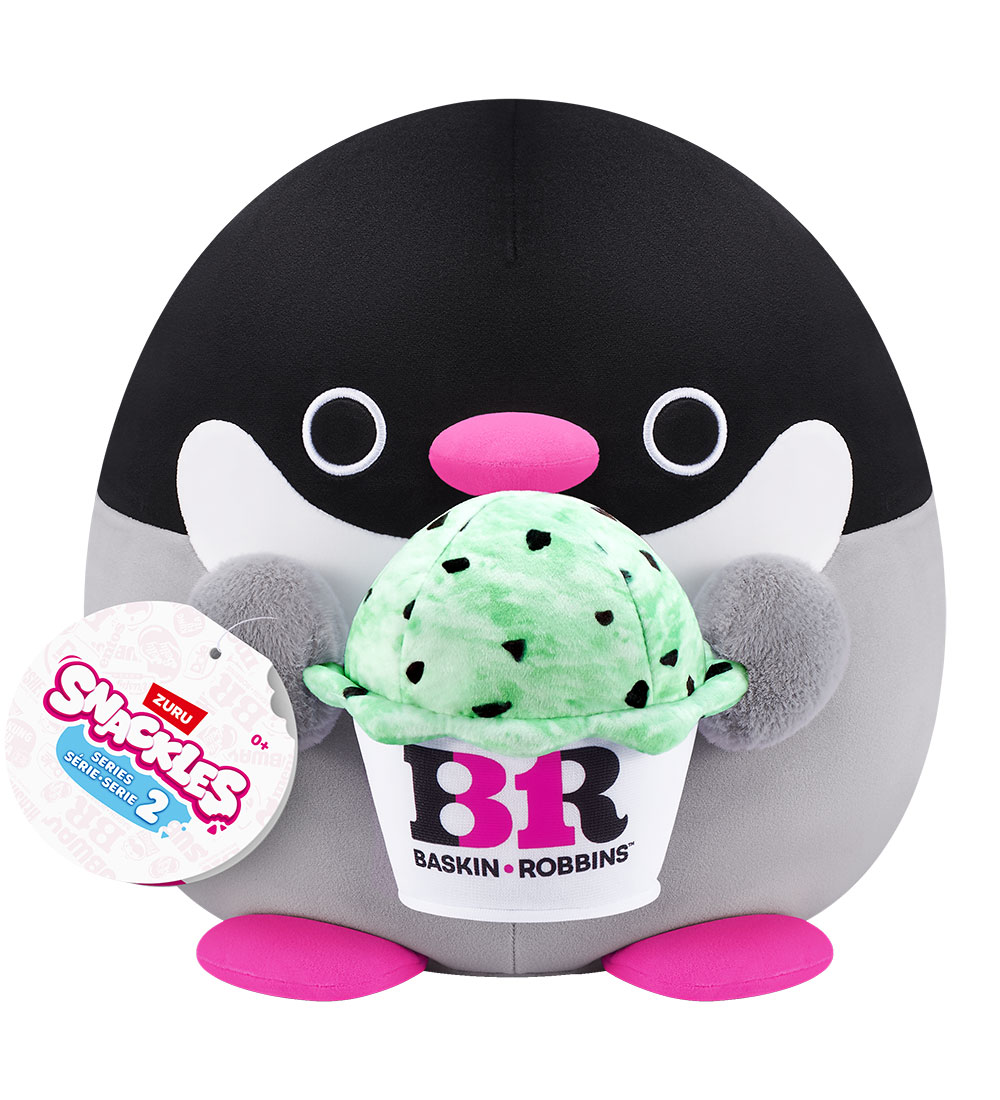 Snackles Kuscheltier - 25 cm - Der Pinguin Penelope m. Baskin Ro - SNACKLES - One Size - Kuscheltiere von SNACKLES