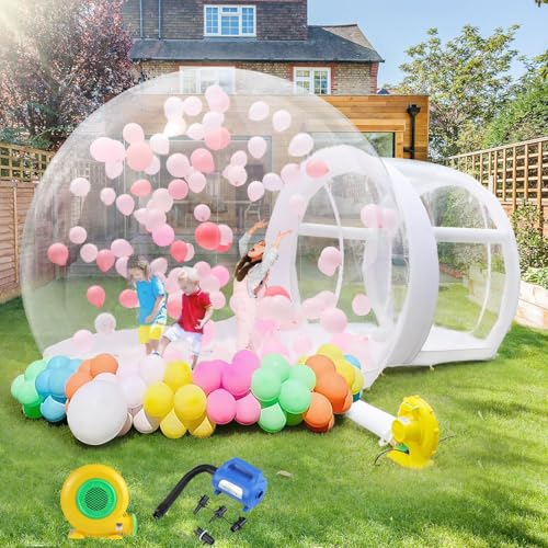 10 Fuß Aufblasbares Blasenhaus, Bubble House Kuppel aufblasbar mit 750W Gebläse und 600W Luftpumpe Aufblasbares PVC Blasenzelt für Geburtstage Partys Weihnachten Hochzeiten Camping 10 Fuß Aufblasbares Blasenhaus, Bubble House Kuppel aufblasbar mit 750W Gebläse und 600W Luftpumpe Aufblasbares PVC Blasenzelt für Geburtstage Partys Weihnachten Hochzeiten Camping von SNLYHM
