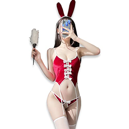 SNOMYRS Bunny Cosplay Lingerie Sexy Dessous Set Bunny Outfit Anime Rollenkostüm von SNOMYRS