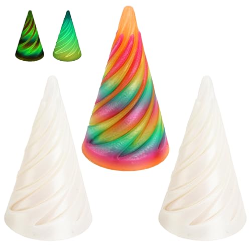 3 PCS Impossible Cone , Nachts leuchten Spiral Cone Fidget Toy Relief Anti Stress 3D Printed Spiral 3D Gedrucktes Fidget Spielzeug Stress Abbauen Geeignet für dekorative Desktop-Statuen 3 PCS Impossible Cone , Nachts leuchten Spiral Cone Fidget Toy Relief Anti Stress 3D Printed Spiral 3D Gedrucktes Fidget Spielzeug Stress Abbauen Geeignet für dekorative Desktop-Statuen von SNONESIY