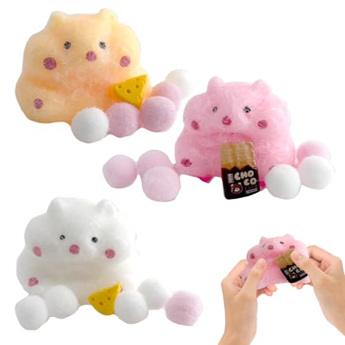 3 Stück Squishy Hamster Spielzeug,Cartoon-Hamster Squeeze Toy,Hamster Anti Stress Spielzeug,Sensorisches Spielzeug,Stressabbau,Geeignet für Kinder und Erwachsene 3 Stück Squishy Hamster Spielzeug,Cartoon-Hamster Squeeze Toy,Hamster Anti Stress Spielzeug,Sensorisches Spielzeug,Stressabbau,Geeignet für Kinder und Erwachsene von SNONESIY