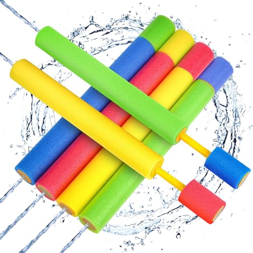 6 Pcs Wasserspritze Spritzpistole Wasserspritzpistole Spritzpistole Wasser Wasserspritzpistole Klein Wasserpistole Schaumstoff Kinder Wasserpistole Schaumstoff Bunte Spritzpistole Wasserspritze von SNONESIY