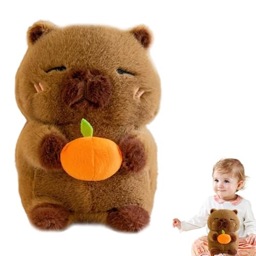 Capybara Plüschtier, Cartoon Capybara Kuscheltier Wasserschwein Kuscheltier Simulation Capybara Plüschtier Kuscheltier Capybara Hält Eine Persimone, Kissen, Geschenk, Kindergeburtstagsgeschenk Capybara Plüschtier, Cartoon Capybara Kuscheltier Wasserschwein Kuscheltier Simulation Capybara Plüschtier Kuscheltier Capybara Hält Eine Persimone, Kissen, Geschenk, Kindergeburtstagsgeschenk von SNONESIY