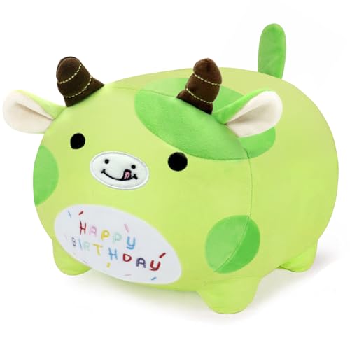 SNOWOLF 25cm Nettes Meer Plüsch Spielzeug Schöne Weiche Ozean Gefüllte Tier Plüschtiere Spielzeug Puppen Geschenke für Kinder Mädchen Zimmer Dekor (GreenBull) von SNOWOLF