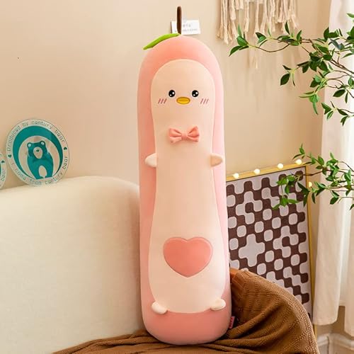SNOWOLF Avocado Kuscheltier Lange Kissen Große Squishy Plüsch Spielzeug Weiche Kawaii Stuff Kuscheltier Entzückende Umarmungskissen für Kinder (60cm, Rosa) von SNOWOLF