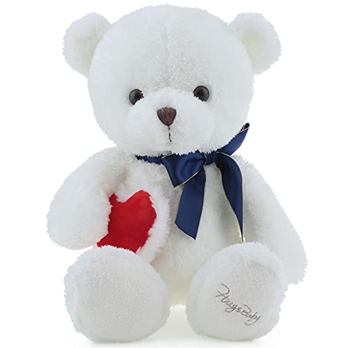 SNOWOLF Bear Plüschtier Große Plüschtiere Weiche Stuff Kuscheltier Entzückende Umarmungskissen für Kinder (70cm, weiß) von SNOWOLF