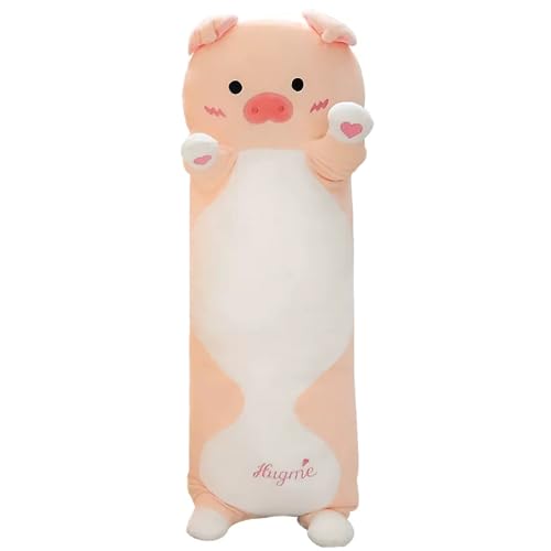 SNOWOLF Pig langes Plüschkissen, niedliches Plüschtier, weiches Plüschkissen, 90 cm, Pink Pig SNOWOLF Pig langes Plüschkissen, niedliches Plüschtier, weiches Plüschkissen, 90 cm, Pink Pig von SNOWOLF