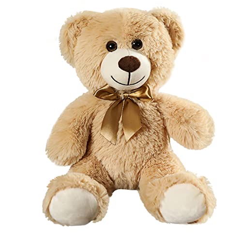 SNOWOLF Teddybär Plüsch Nette Gefüllte Tier Spielzeug Kissen Bär Puppe Geschenk für Kinder Jungen Mädchen Geburtstag Weihnachten Valentinstag(Khaki,13.7In/35CM) von SNOWOLF