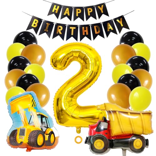 Bagger Deko Kindergeburtstag 2 Bagger Kindergeburtstag Deko Geburtstagsdeko Jungen 2 Jahre Kindergeburtstag Bagger Geburtstag Deko Baustelle Kindergeburtstag Party Deko Geburtstagsdeko 2 Jahre Junge von SNOWZAN