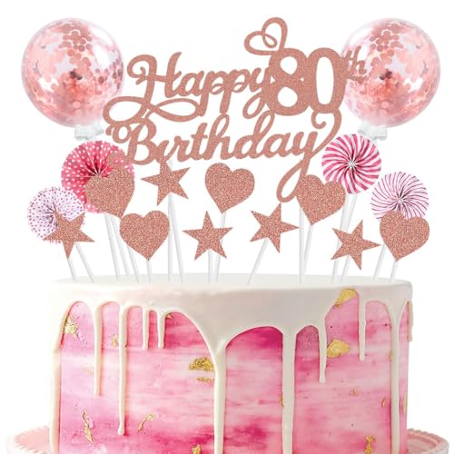 Tortendeko Geburstagstorte Happy Birthday Kuchendeko rosegold Tortendeko 80 Geburtstag Frauen Männer Happy Birthday Kuchen Dekoration Glitter Cake Topper 80 Geburtstag Happy 80th Birthday Tortendeko Tortendeko Geburstagstorte Happy Birthday Kuchendeko rosegold Tortendeko 80 Geburtstag Frauen Männer Happy Birthday Kuchen Dekoration Glitter Cake Topper 80 Geburtstag Happy 80th Birthday Tortendeko von SNOWZAN