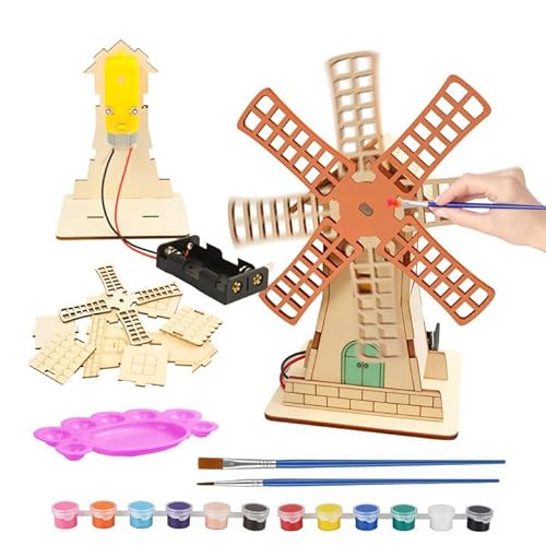 Bastelset Kinder ab 6 Jahre, Bausatz Kinder Elektronik Baukasten SOARFLY, DIY Windmühle mit Motor & Farben Physik STEM Lernspielzeug, Kreatives experimente für ab 6-14 Jahre Bastelset Kinder ab 6 Jahre, Bausatz Kinder Elektronik Baukasten SOARFLY, DIY Windmühle mit Motor & Farben Physik STEM Lernspielzeug, Kreatives experimente für ab 6-14 Jahre von SOARFLY