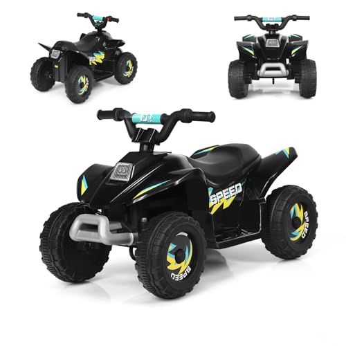 SOARS Elektroauto für Kinder, Quad für Kinder, ATV, 6 V, Vorwärts-/Rückwärtsgang, ergonomischer Sitz, rutschfeste Räder, Ladegerät inklusive, Belastung 30 kg, für Jungen & Mädchen, 3 Jahre + (schwarz) SOARS Elektroauto für Kinder, Quad für Kinder, ATV, 6 V, Vorwärts-/Rückwärtsgang, ergonomischer Sitz, rutschfeste Räder, Ladegerät inklusive, Belastung 30 kg, für Jungen & Mädchen, 3 Jahre + (schwarz) von SOARS