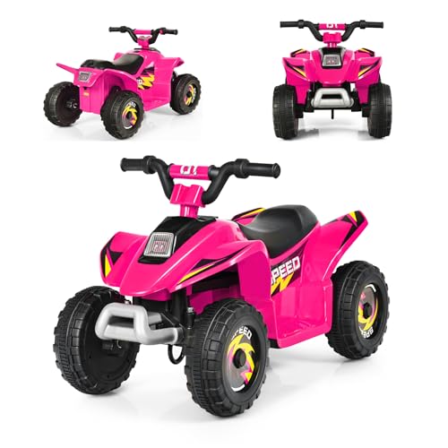 SOARS Elektroauto für Kinder, Quad für Kinder, ATV, 6 V, Vorwärts-/Rückwärtsgang, ergonomischer Sitz, rutschfeste Räder, Ladegerät inklusive, Belastung 30 kg, für Jungen & Mädchen, 3 Jahre + (Rosa) SOARS Elektroauto für Kinder, Quad für Kinder, ATV, 6 V, Vorwärts-/Rückwärtsgang, ergonomischer Sitz, rutschfeste Räder, Ladegerät inklusive, Belastung 30 kg, für Jungen & Mädchen, 3 Jahre + (Rosa) von SOARS