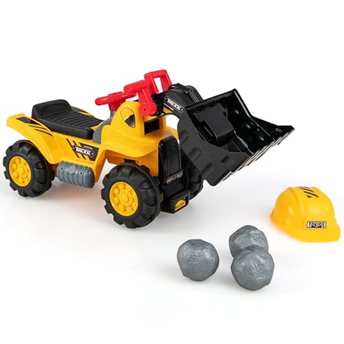 SOARS Kinder Sitzbagger, Aufsitzbagger mit Stauraum & Schaufel, Sandbagger mit Hupe, Rutscher Bagger, Bagger zum draufsitzen, Rutscherfahrzeug, für Kinder ab 3 Jahren SOARS Kinder Sitzbagger, Aufsitzbagger mit Stauraum & Schaufel, Sandbagger mit Hupe, Rutscher Bagger, Bagger zum draufsitzen, Rutscherfahrzeug, für Kinder ab 3 Jahren von SOARS