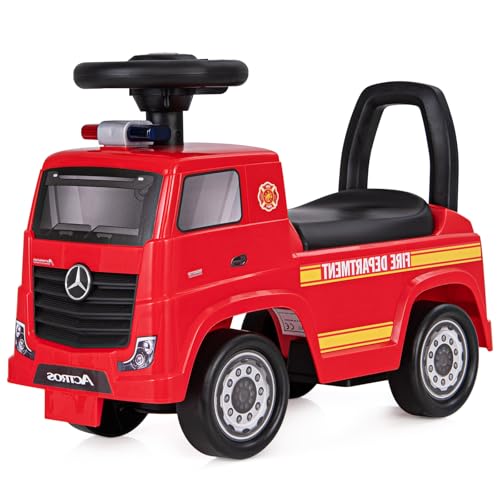 SOARS Mercedes-Benz Rutschauto, Feuerwehrauto mit Warnleuchte, Hupe & Musik, Rutschfahrzeug mit verstecktem Stauraum, Kinderfahrzeug bis 23 kg belastbar, für Kinder ab 2 Jahren SOARS Mercedes-Benz Rutschauto, Feuerwehrauto mit Warnleuchte, Hupe & Musik, Rutschfahrzeug mit verstecktem Stauraum, Kinderfahrzeug bis 23 kg belastbar, für Kinder ab 2 Jahren von SOARS