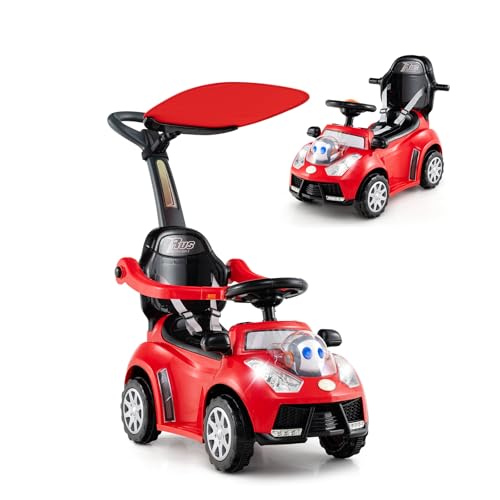 SOARS Rutschauto für Kinder 1-3 Jahre, skalierbares Auto, 3-in-1, Carpot & abnehmbarer Griff, realistisches Fahren mit Lenkrad, Hupe, Musik, Belastung 25 kg, Geschenk für Mädchen & Jungen (rot) SOARS Rutschauto für Kinder 1-3 Jahre, skalierbares Auto, 3-in-1, Carpot & abnehmbarer Griff, realistisches Fahren mit Lenkrad, Hupe, Musik, Belastung 25 kg, Geschenk für Mädchen & Jungen (rot) von SOARS