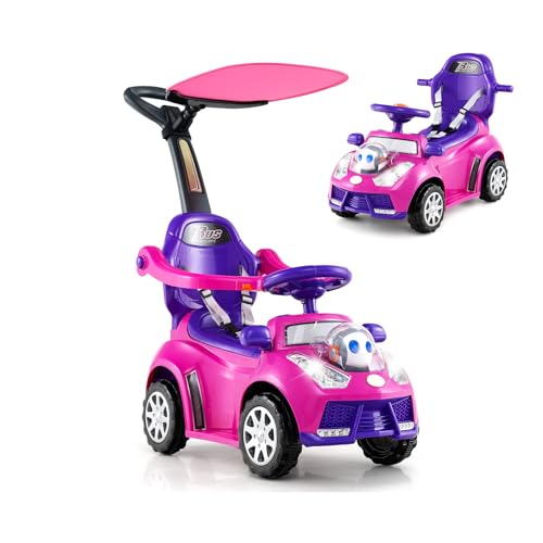 SOARS Rutschauto für Kinder 1-3 Jahre, skalierbares Auto, 3-in-1, Carpot & abnehmbarer Griff, realistisches Fahren mit Lenkrad, Hupe, Musik, Belastung 25 kg, Geschenk für Mädchen & Jungen (Rosa) SOARS Rutschauto für Kinder 1-3 Jahre, skalierbares Auto, 3-in-1, Carpot & abnehmbarer Griff, realistisches Fahren mit Lenkrad, Hupe, Musik, Belastung 25 kg, Geschenk für Mädchen & Jungen (Rosa) von SOARS