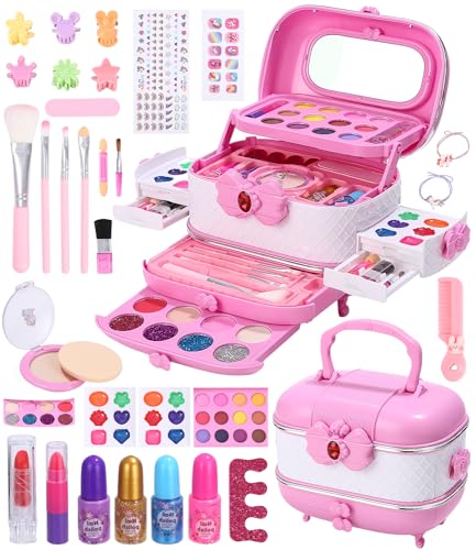 Kinderschminke Set Schminkkoffer 62Pcs Make Up Set für Mädchen - Geburtstags Geschenke Weihnachts Halloween für 4-11 Jahre Kinderschminke Set Schminkkoffer 62Pcs Make Up Set für Mädchen - Geburtstags Geschenke Weihnachts Halloween für 4-11 Jahre von SOBEAU