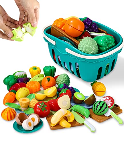 Spielküche Zubehör,Kinderküche Zubehör,Obst aus Kunststoff zum Schneiden,Verschiedenes Obst Und Gemüse, Teller, Schneidebretter Spielküche Zubehör,Kinderküche Zubehör,Obst aus Kunststoff zum Schneiden,Verschiedenes Obst Und Gemüse, Teller, Schneidebretter von SOBEAU