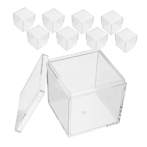 SOESFOUFU 10 Teilige Box Vitrine, Kleiner Probenbehälter, Probenbehälter Für Mineralien, Transparente Mineralienvitrine, Probenaufbewahrungsbehälter, Mineralienaufbewahrungsbehälter, SOESFOUFU 10 Teilige Box Vitrine, Kleiner Probenbehälter, Probenbehälter Für Mineralien, Transparente Mineralienvitrine, Probenaufbewahrungsbehälter, Mineralienaufbewahrungsbehälter, von SOESFOUFU