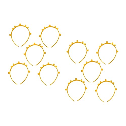 SOESFOUFU 50 Stück Fluoreszierende Haarklammer Zubehör für Konzerte Gelbes LED Stirnband Stylische Haarbänder für Partys Weihnachtsfeiern und Schulveranstaltungen von SOESFOUFU