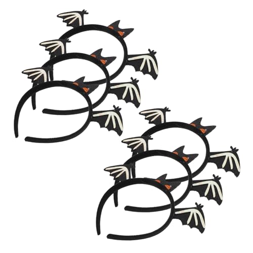 SOESFOUFU 6 Stück Halloween Haarreifen mit Fledermausmotiv Weiches Leichtes Stirnband Gruseliges Kostümaccessoire für Party Vielseitiges Headpiece für Festliche Verkleidung und Cosplay SOESFOUFU 6 Stück Halloween Haarreifen mit Fledermausmotiv Weiches Leichtes Stirnband Gruseliges Kostümaccessoire für Party Vielseitiges Headpiece für Festliche Verkleidung und Cosplay von SOESFOUFU
