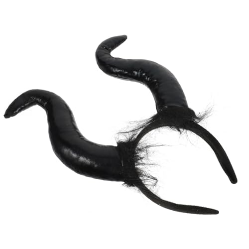 SOESFOUFU Devil Horn Haarreif Halloween Stirnband Teufelshörner Kopfschmuck Leicht für Karneval Kostüm Party Cosplay für Damen und Herren von SOESFOUFU