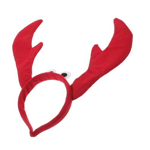 SOESFOUFU Lustiges Krabben Haarband mit Großen Augen Weiches Hautfreundliches Material Dehnbares Stirnband für Damen und Jugendliche Auffälliges Cosplay Accessoire für Halloween und Party von SOESFOUFU