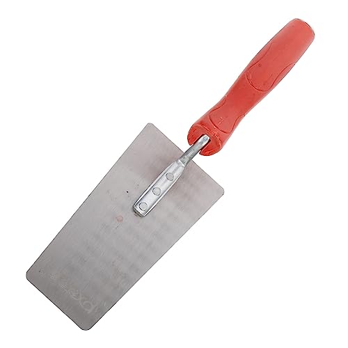 SOESFOUFU Manganstahl Putty Cutter Putzkelle Mit Rotem Kunststoffgriff Ideal Für Fliesenverlegung Zum Verputzen Und Für Malerarbeiten Langlebig Und Für Präzises Arbeiten Der von SOESFOUFU