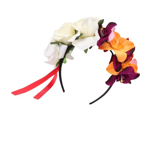 SOESFOUFU Orchideen Stirnband Rosen Karnevalskranz Festival Verziertes Kronen Stirnband Blumen Damen Blumenmädchen Haar Accessoires Für Hochzeit Braut Trendiger SOESFOUFU Orchideen Stirnband Rosen Karnevalskranz Festival Verziertes Kronen Stirnband Blumen Damen Blumenmädchen Haar Accessoires Für Hochzeit Braut Trendiger von SOESFOUFU